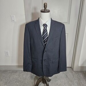 Lauren Ralph Lauren Mens 44R Slim Fit Wool Blazer Sport Coat Dark Gray Charcoal